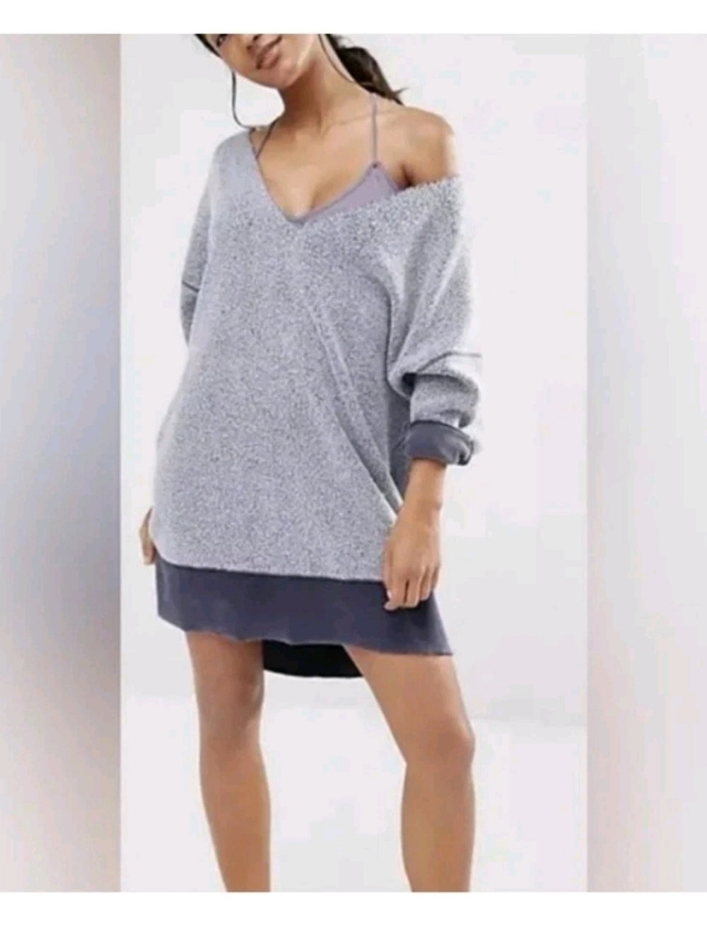 Intimately Free People All About It Top Sweatshirt Oversized Fleece Medium